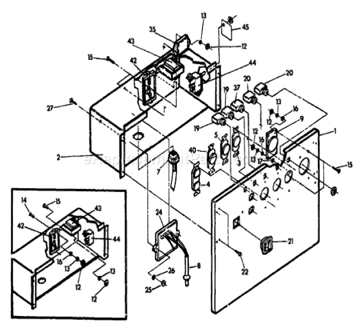 Page A Diagram and Parts List for 9288-3  Briggs and Stratton Generator